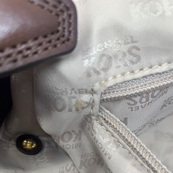 MK Michael Kors Canvas Leather Tote Bag (1 OF 2) - Picture 3 of 16